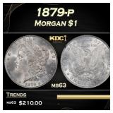 1879-p Morgan Dollar $1 Grades ms63
