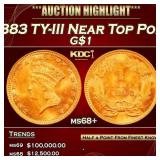 1883 Gold Dollar TY-III Near Top Pop! $1 ms68+ SEG