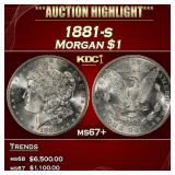 1881-s Morgan Dollar $1 ms67+ SEGS