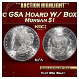 1882-cc Morgan Dollar GSA Hoard W/ Box & COA $1 Gr