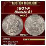1901-p Morgan Dollar $1 ms62+ USCG