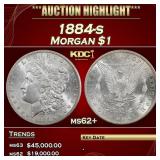1884-s Morgan Dollar $1 ms62+ USCG