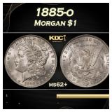 1885-o Morgan Dollar $1 Grades ms62+