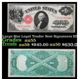 1917 $1 Large Size Legal Tender Note Grades Choice