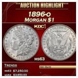 1896-o Morgan Dollar $1 ms63 USCG