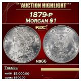 1879-p Morgan Dollar $1 ms66 SEGS