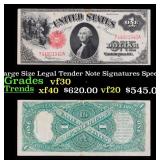 1917 $1 Large Size Legal Tender Note Grades vf++ S