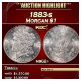 1883-s Morgan Dollar $1 ms62+ USCG