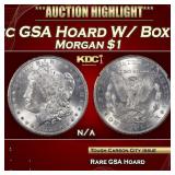 1883-cc Morgan Dollar GSA Hoard W/ Box & COA $1 Gr