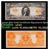 1922 $20 Large Size Gold Certificate Grades xf+ Si