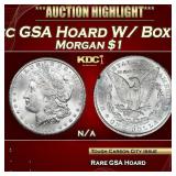 1884-cc Morgan Dollar GSA Hoard W/ Box & COA $1 Gr