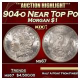 1904-o Morgan Dollar Near Top Pop! $1 ms67 SEGS