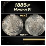1885-p Morgan Dollar $1 Grades ms64+