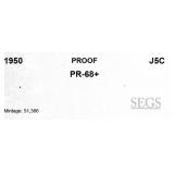 1950 Proof Jefferson Nickel Toned Near Top Pop 5c