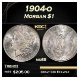 1904-o Morgan Dollar $1 Grades ms65
