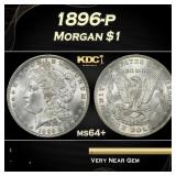 1896-p Morgan Dollar $1 Grades ms64+