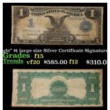1899 $1 large size Silver Certificate "Black Eagle