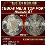 1880-s Morgan Dollar Near Top Pop! $1 ms68+ SEGS