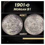 1901-o Morgan Dollar $1 Grades ms63+