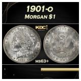 1901-o Morgan Dollar $1 Grades ms63+