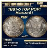 1881-o Morgan Dollar TOP POP! $1 ms67 SEGS