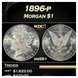 1896-p Morgan Dollar $1 ms66+ SEGS