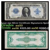 1923 $1 large size Silver Certificate Grades Selec