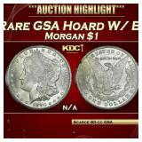 1880-cc Morgan Dollar Rare GSA Hoard W/ Box & COA