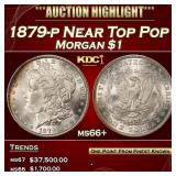 1879-p Morgan Dollar Near Top Pop $1 ms66+ SEGS