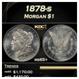 1878-s Morgan Dollar $1 Grades ms65+