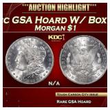1882-cc Morgan Dollar GSA Hoard W/ Box & COA $1 Gr