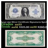 1923 $1 large size Silver Certificate Grades Selec