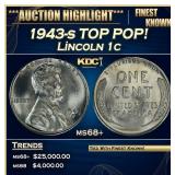 1943-s Lincoln Cent TOP POP! 1c ms68+ SEGS