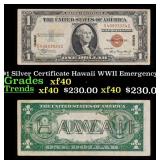 1935A $1 Silver Certificate Hawaii WWII Emergency