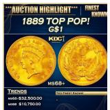 1889 Gold Dollar TOP POP! $1 ms68+ SEGS