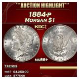 1884-p Morgan Dollar $1 ms66+ SEGS