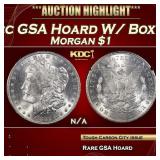 1882-cc Morgan Dollar GSA Hoard W/ Box & COA $1 Gr