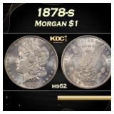 1878-s Morgan Dollar $1 Grades ms62