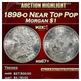 1898-o Morgan Dollar Near Top Pop $1 ms67+ SEGS