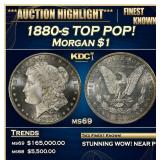 1880-s Morgan Dollar TOP POP! $1 ms69 SEGS