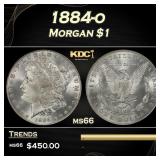 1884-o Morgan Dollar $1 Grades ms66