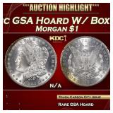 1882-cc Morgan Dollar GSA Hoard W/ Box & COA $1 Gr