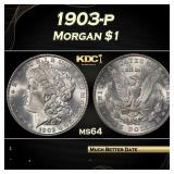 1903-p Morgan Dollar $1 Grades ms64