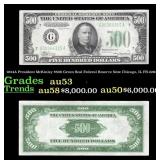 1934A $500 Green Seal Federal Reserve Note Preside