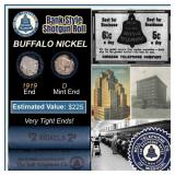 Buffalo Nickel Shotgun Roll in Old Bank Style 