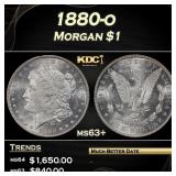 1880-o Morgan Dollar $1 ms63+ SEGS