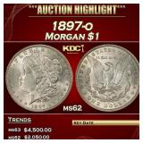 1897-o Morgan Dollar $1 ms62 USCG