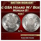 1884-cc Morgan Dollar GSA Hoard W/ Box & COA $1 Gr