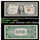 1935A $1 Silver Certificate Hawaii WWII Emergency