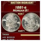 1881-s Morgan Dollar $1 ms67+ SEGS